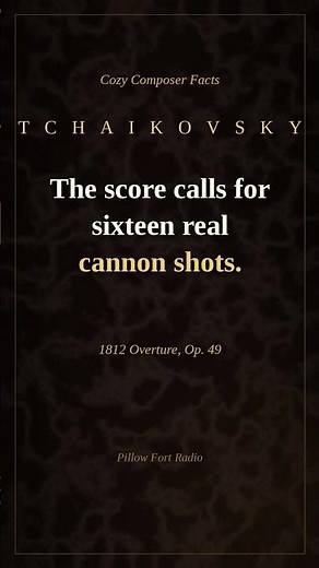 Tchaikovsky's score called for 16 real cannon shots 💥 #tchaikovsky #shorts