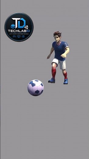 FREE 3D Player Kick⚽ | World Cup 2026 Inspired Character | FBX GLB OBJ |#unity3d #indiegame #gamedev