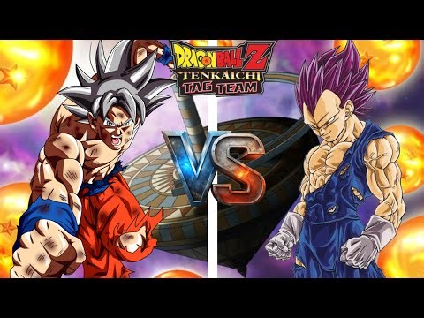 Goku MUI VS Vegeta mega instinto (combate muy frenético) / dbz tenkaichi tag team ISO/ #dragonball