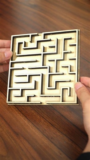 DIY Laser Cut Wooden Maze Board | Satisfying Ball Maze Game #ortur #laserengraver #woodworking #game