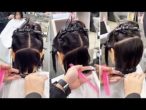 Basic Short Bob Haircut Tutorial Women for Beginners With Easy Hair Cutting Techniques