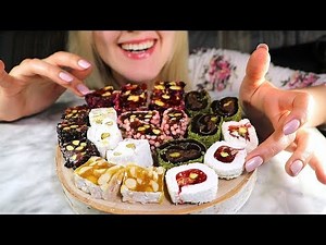 Tasty Turkish Desserts 🍮 Gentle Eating ASMR ○ White Noise ○ Whisper