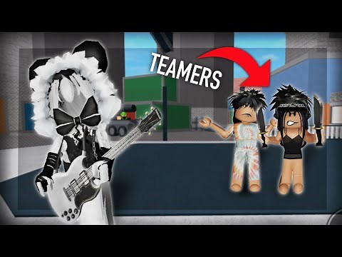 BEATING AND JUKING TEAMERS IN MM2 (Murder Mystery 2)