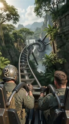 POV: The Giant Serpent Is Moving Through the Jungle 🐍🌿 | SERPENT VALLEY Hypercoaster