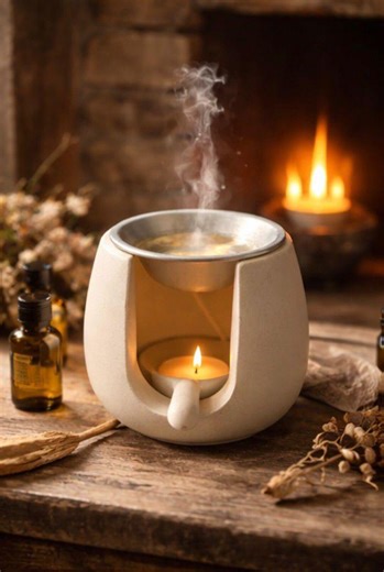 Aromatherapy Oil Burner Set With Orange Essential Oil, Energy Boost Ritual, Focus & Motivation Diffuser, Boho Home Decor Gift - Etsy