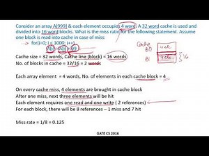 CO48g - Solved example 3 | Cache | GATE