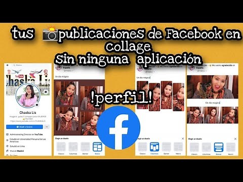 Como poner VARIAS FOTOS EN COLLAGE EN TU PUBLICACIÓN DE FACEBOOK-PERFIL | Sin editor- aplicación