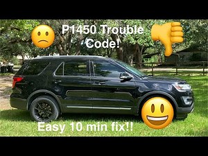 How to repair P1450 Trouble Code / 2016 Ford Explorer - Evap Purge Solenoid / Valve!!