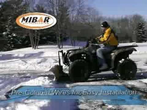 ATV snow plow w/Mibar Power-Lift