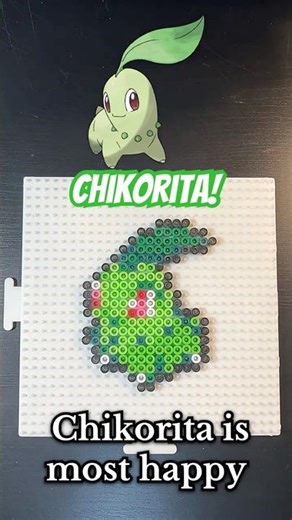 Day 152! Perler Bead Pokemon Sprite #152 Chikorita