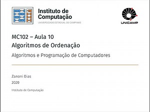 Aula 10 - Algoritmos de Ordenação
