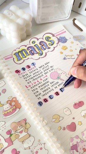 Creating Aesthetic Study Notes with Cute Stickers | Panmomo Store