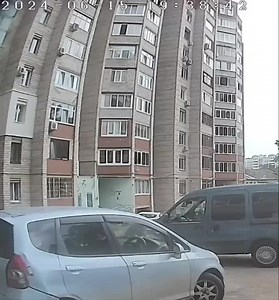 Man Knocked Out The Glass And Fell Out Of The window