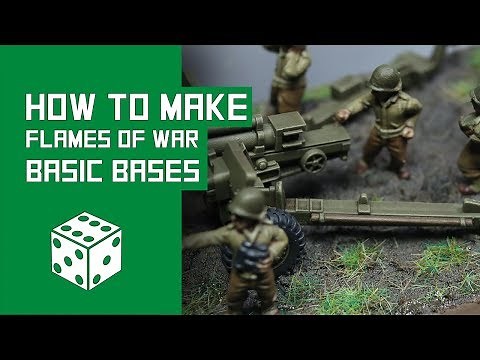 How To Make Basic Bases For Flames Of War Miniatures