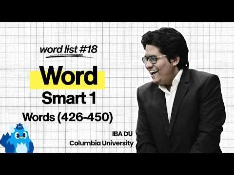 Word Smart 1 | Words 426-450 | Lesson 18 | English | Vocabulary Building