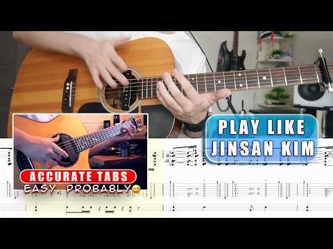 IRIS OUT Fingerstyle Tutorial + Accurate Tabs | Jin San Kim Version (Slow & Detailed)