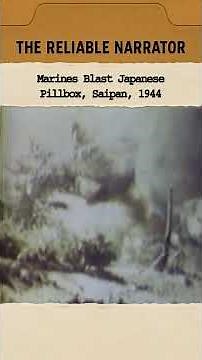 Marines Blast Japanese Pillbox, Saipan, 1944 #ww2 #history