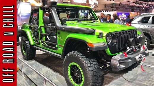 Jeep Wrangler JL Green with Mopar Parts