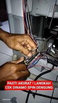 Steps to accurately check the Sharp washing machine spin dynamo, it only hums