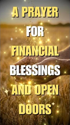 A Prayer for Financial Blessings and Open Doors!