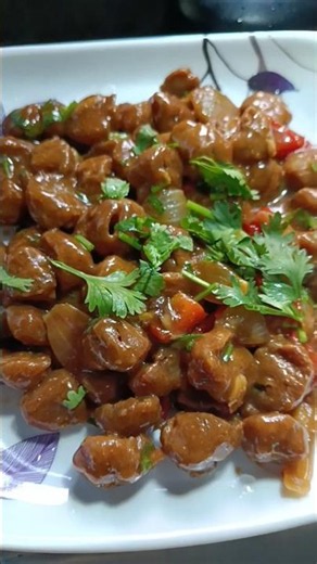 Soya Chilli Recipe 😋 #love #cookingwithsister #recipe #food #cooking
