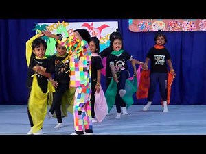 Elmer The Patchwork Elephant l 'Be A Rainbow' l Dinokids l kids dance