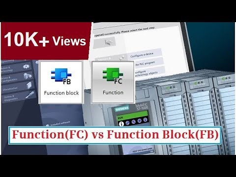 Function (FC) vs Function Block (FB) - PLC Programming for beginners || TIA PORTAL