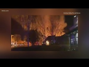 Office building in Hailey goes up in flames