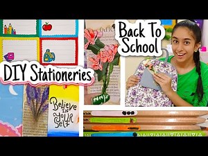 Back To School - DIY Stationery | Riya's Amazing World