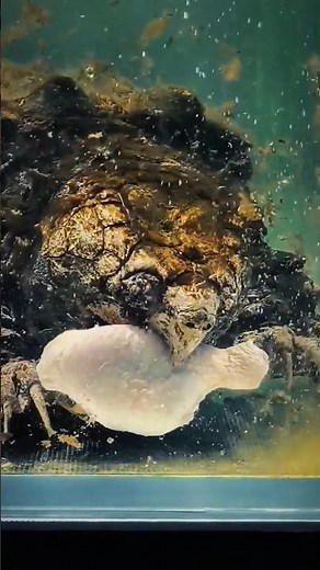 This Turtle Just Swallowed a Chicken Drumstick WHOLE… 😳🐢👀