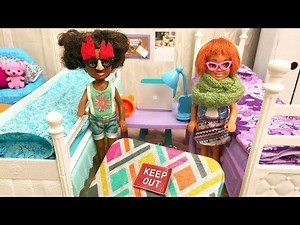 Barbie Pretend Play Secret Prank - Sisters Play Games | Naiah and Elli Doll Show