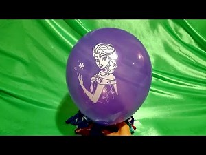 INFLATING AND DEFLATING FUN FROZEN ELSA ANNA BALLOONS!!!