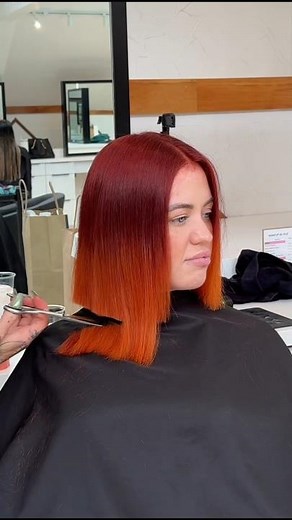Red hair ✅ bob haircut ✅