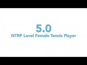 USTA National Tennis Rating Program: 5.0 NTRP level - Female tennis player