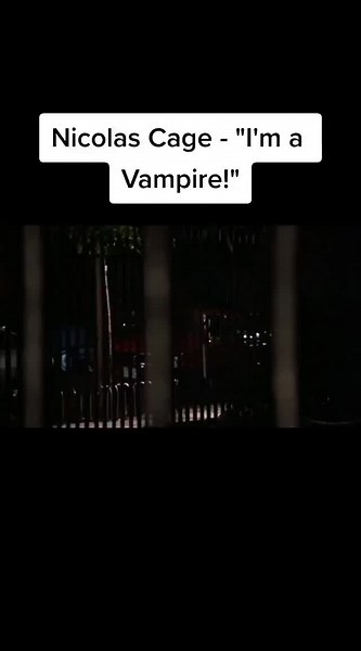 Nicolas Cage running and screaming