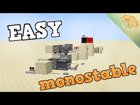 How to build every monostable circuit design for minecraft 1.16.1