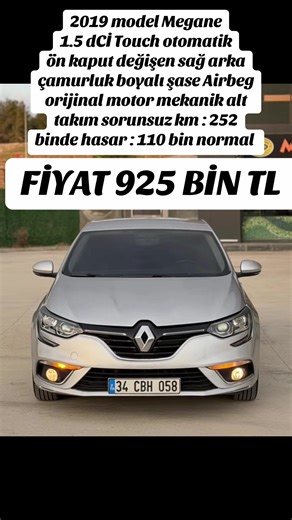 2019 Model Megane Satılık: Uygun Fiyat Teklifleri