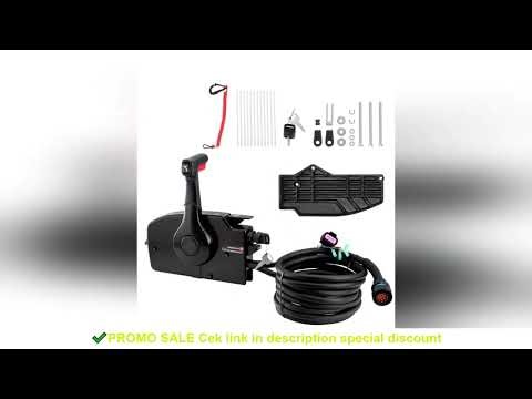 SucceBuy Boat Throttle Control Side Mounted Outboard Remote Box for Mercury PT 4Stroke Marine Power