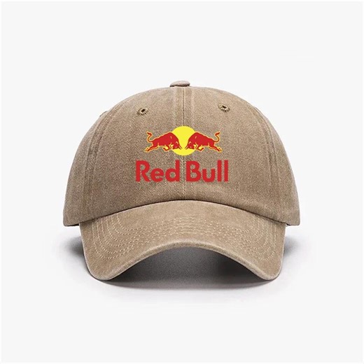 Red Bull Vintage Washed Cotton Baseball Cap – Retro Dad Hat - Etsy