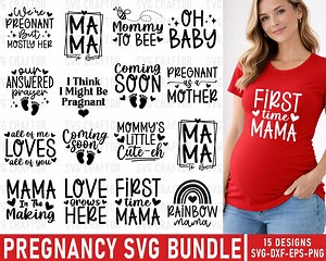 Pregnancy Svg Bundle, Maternity Shirt Svg, Pregnant Svg File, Baby Svg, Mama in the Making Svg, Funny Pregnancy Svg, Svg Bundle, Svgcraftor - Etsy