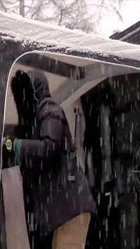 🌨️ **Camping in Heavy Snow with a Luxury Camper Van!** 🚐✨ #truckcamping #camping adventurercamper