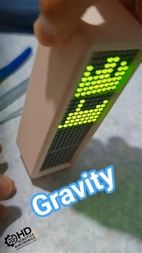 esp32c3 max7219 MPU6050 Schwerkraft Anzeige update