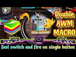 How to set double AWM macro in bluestacks 5 💻 || free fire awm macro