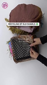Old shawls!♻️ #recycling #ideas #handmade #howtomake #diy #oldshawls #sewing | Marifetli İşler