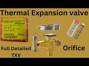 TXV, Thermostatic Expansion valve Full Details | Hindi #TXV #TEV#orifice