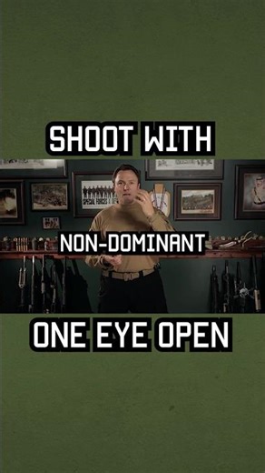 How To Shoot With ONE-EYE OPEN #specialforces #military #tip