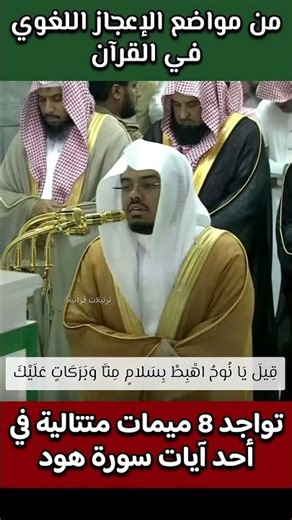 8 ميمات متتالية 👍من عجائب القرآن👌 #المصحف #ﷺ