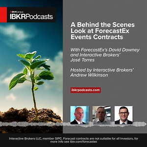 2.1K views · 33 reactions | A brand-new type of derivative is here! Forecast Contracts revolutionize how probabilities and market predictions come together; learn all about them in this episode of #IBKR Podcasts: https://spr.ly/6181mRgzv | Interactive Brokers | Facebook