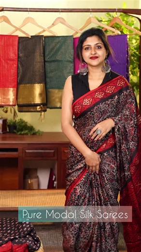 sareestories.com | 💫PURE MODAL SILK SAREE WITH RUNNING BLOUSE MATERIAL💫 Wearing Saree Website Code: MOS181 📍How to Book 1. Take a Screenshot & Send Us on... | Instagram