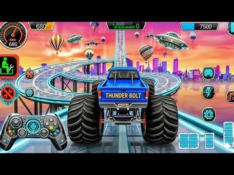 🚨Monster Truck Mega Ramp Extreme Racing Mega Ramp Extreme stunts 💥 Android Gameplay